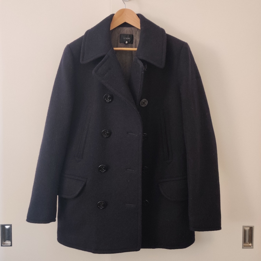 J Crew Dock Peacoat w/ Thinsulate
